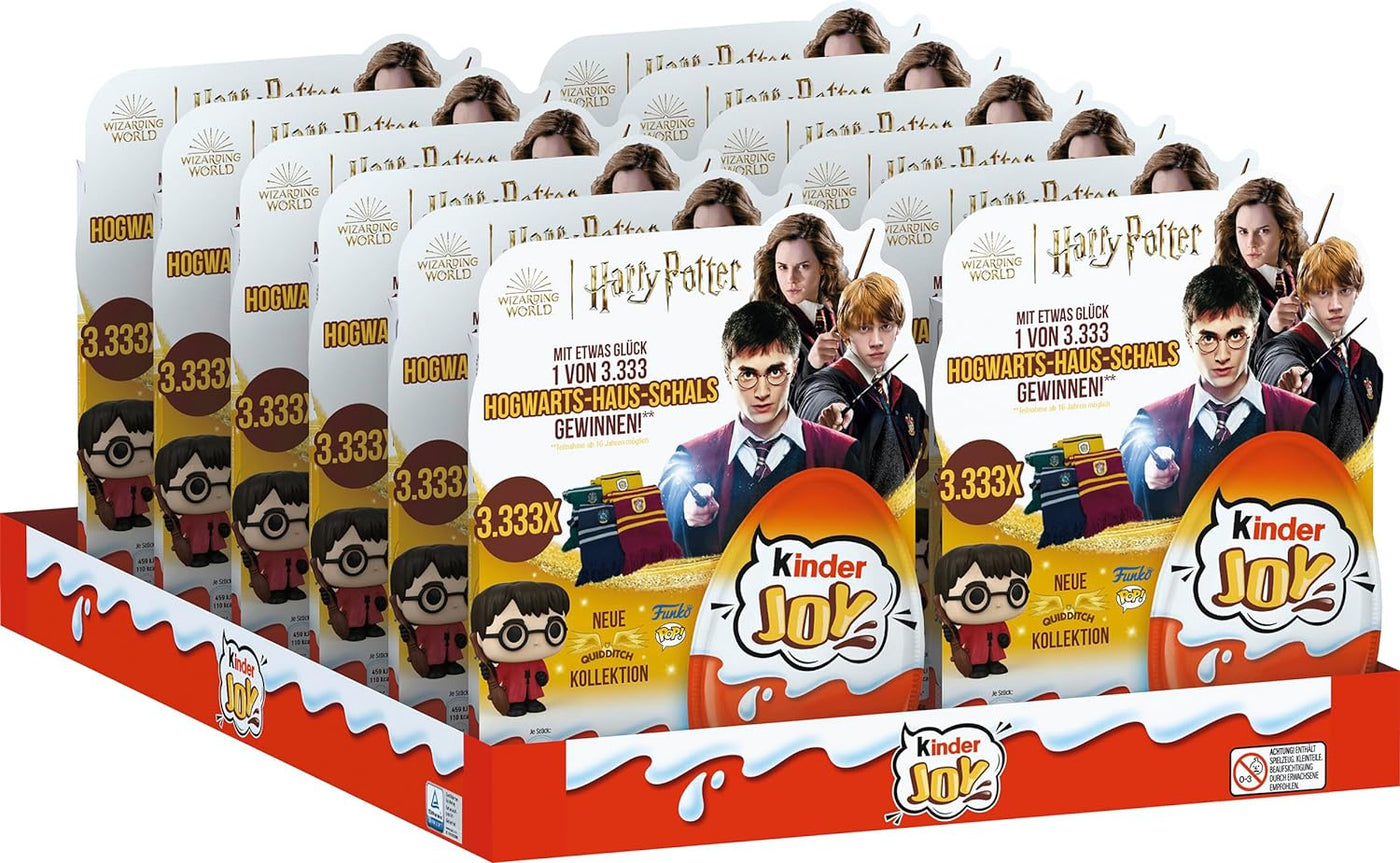 kinder Joy Harry Potter Quidditch - Special Edition mit 12 Packungen zu je 4 Eiern