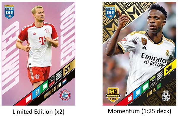 FIFA 365 23/24 Star Signings Collection TC + 2 Limited Edition (+1 Momentum Card Every 25 Deck)  inkl. Harry Kane im Bayern-Trikot