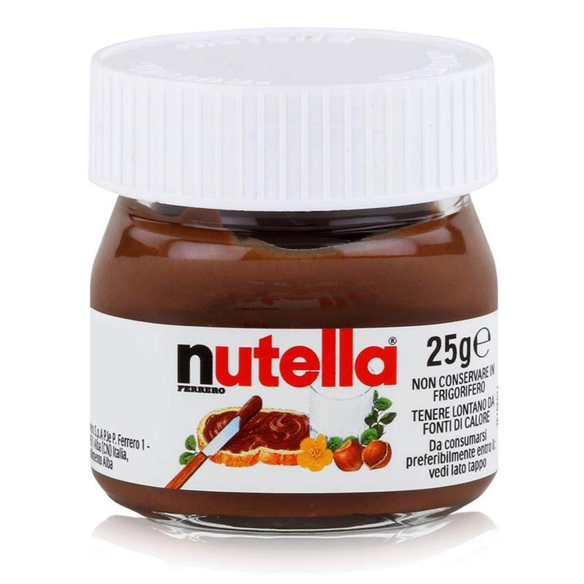 Nutella Minis 64 kleine Gläser Brotaufstrich Schokolade à 25 g