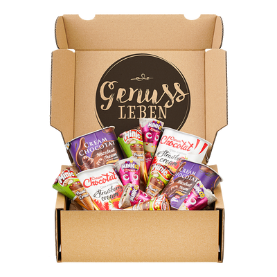 Genussleben Box mit Snacks to Go im Mix 500g
