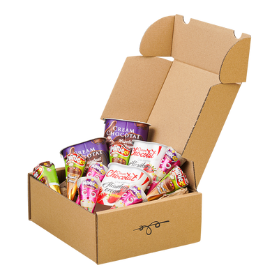 Genussleben Box mit Snacks to Go im Mix 500g