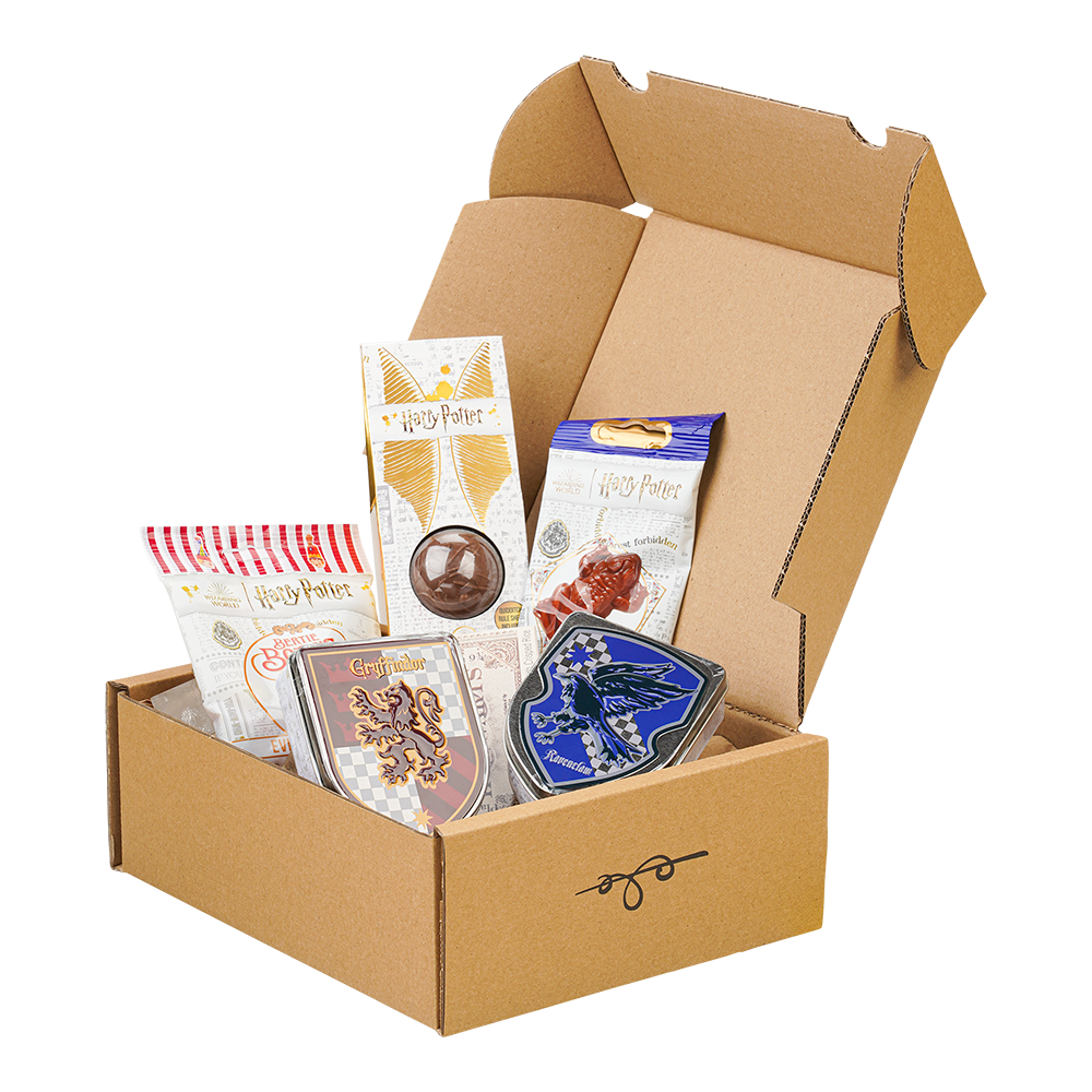 Genussleben Box mit Harry Potter™ Schokolade und Fruchtgummi im Mix 400g