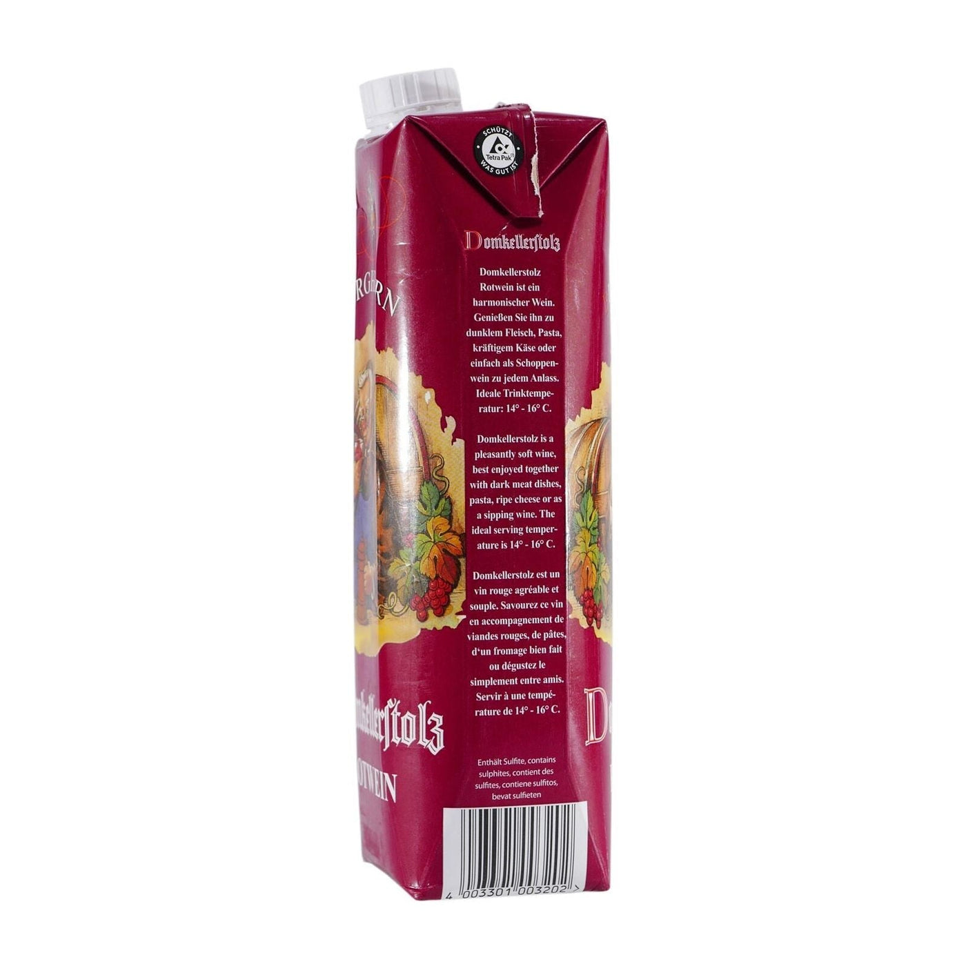 Domkellerstolz EG-Tafelwein Rot Tetrapack, 12er Pack (12 x 1 l) - Genussleben