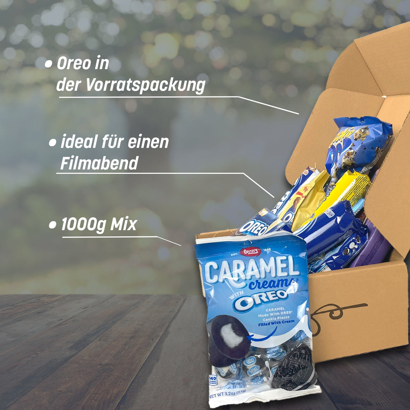 Genussleben Box mit 1000g Oreo Produkten - Genussleben