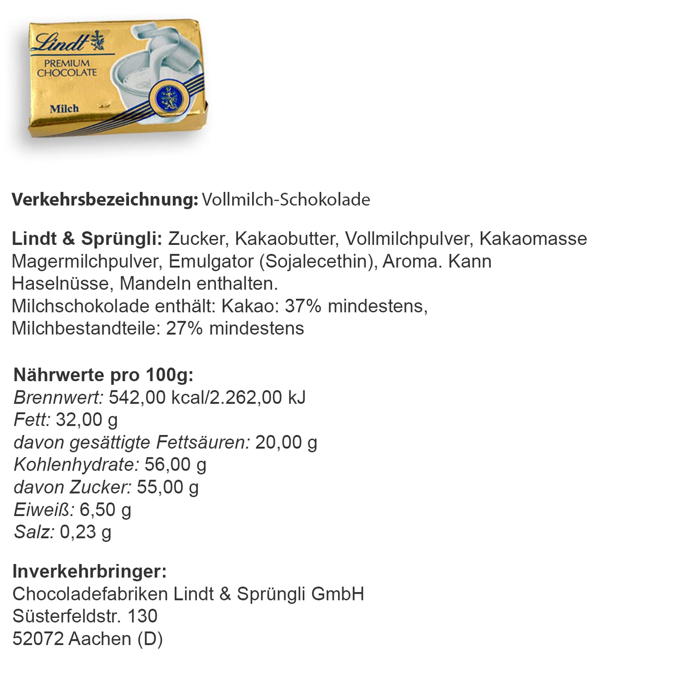 Genussleben Box mit 3500g Lindt & Sprüngli Naps - Genussleben
