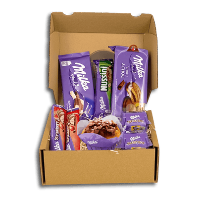 Genussleben Box mit 500g Milka & 1x Milka Muffin/Donut - Genussleben