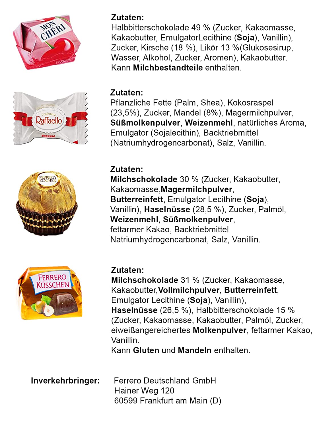 Genussleben Box mit den 4 Ferrero Klassikern - Genussleben