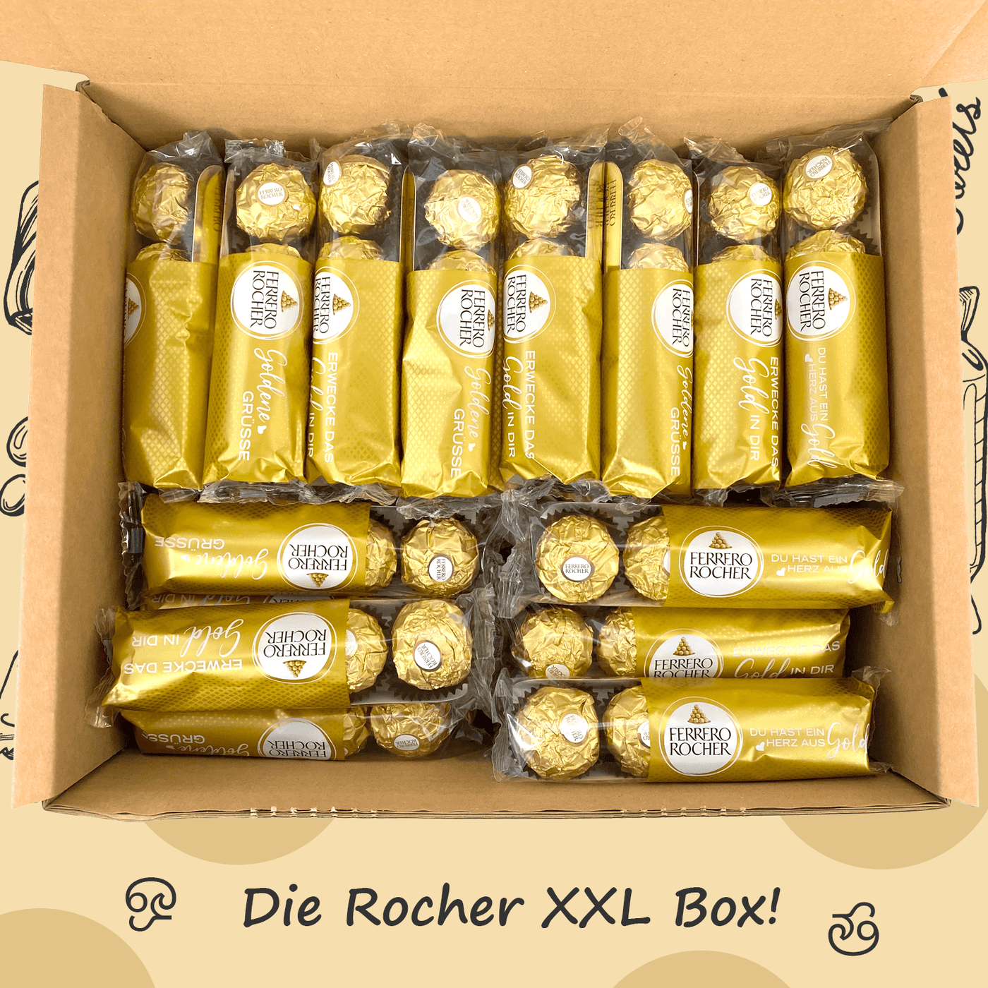 Genussleben Box mit Ferrero Rocher 128 Stück - Genussleben