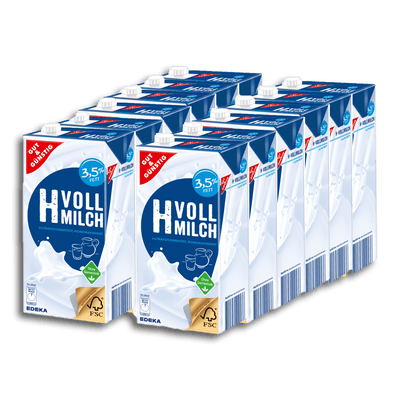 Gut & Günstig H-Milch 3.5 Prozent, 12er Pack (12 x 1 l) - Genussleben