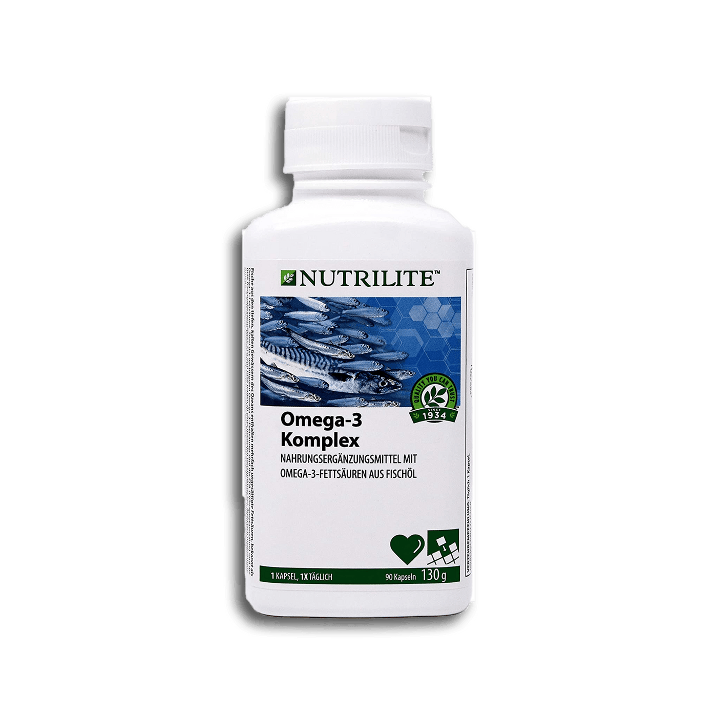 Omega-3 Komplex NUTRILITE™ - Nahrungsergänzungsmittel aus Fischöl 90 Kapseln - Amway - Genussleben